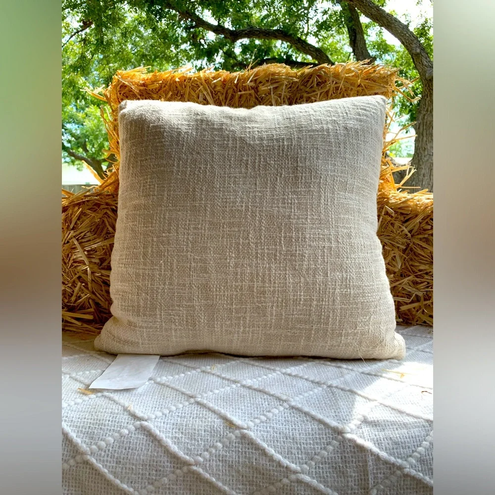 Halloween Decor Pillow Funny Dancing Skeletons Tan- NWT
